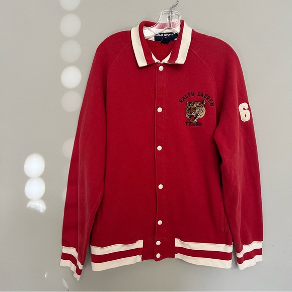 Polo by Ralph Lauren Men's Red Varsity Tigers Jacket - Picture 1 of 11
